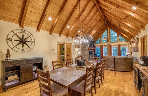 Ellijay House | Bear Necessity Luxury Cabin with Hot Tub, Theater & Arcade