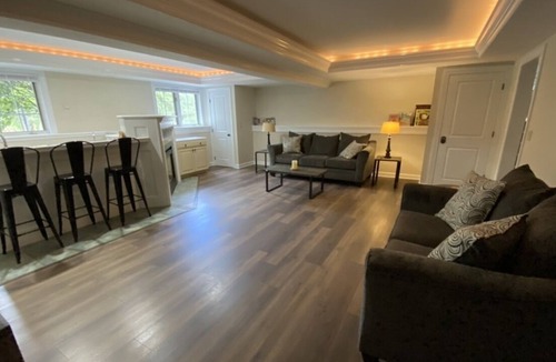 Queensbury House | Beautiful vacation home with gorgeous mountain pool with great outdoor space!