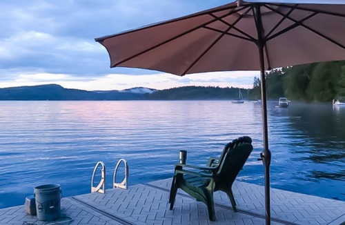 Schroon Lake House | Beautiful, Waterfront Home with Dock, Furnished Deck, Gas Grill, and Lake Views