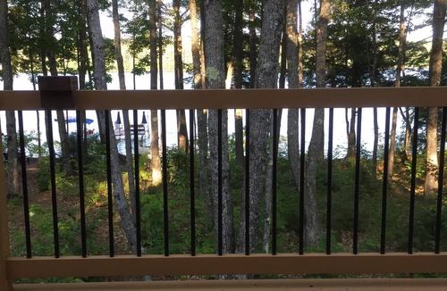 Bridgton Cabin | Beautiful waterfront log cabin on pristine Maine lake