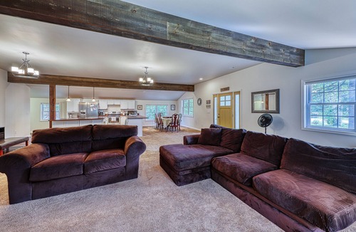 Chestertown House | Big single-level house with firepit & spacious yard - lake access nearby