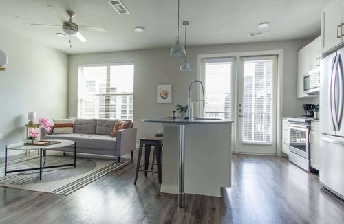 McKinney Apartment | Boulevard Stays Pool Gym Parking 1BR King Suite C