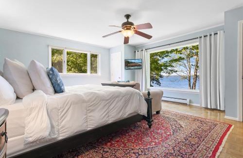 Trenton House | Charming home with stunning bay views, sunroom, gazebo, deck, & grill