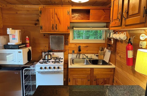 Bartlett Cabin | Cozy Cabin with AC, WiFi, Fireplace, Hot Tub