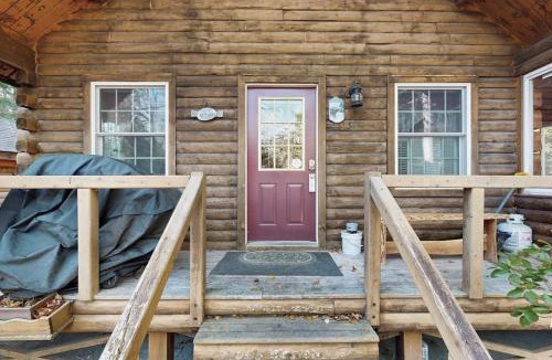 Beaver Cove House | Cozy cabin with covered porch, firepit, grill, fireplace, & washer/dryer