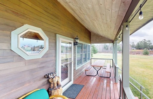 Greenville House | Cozy, dog-friendly waterfront cabin with large yard, porch, dock, & lake views