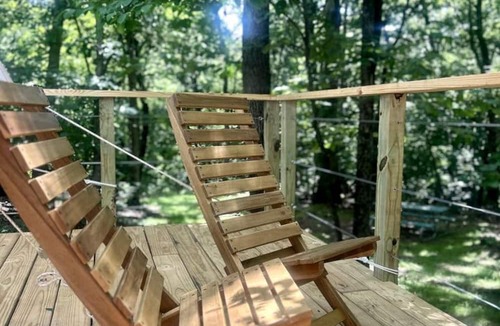 Gentry RV Rental | Cozy Glamping Tents Nestled in a Serene Forest Near Gentry, AR