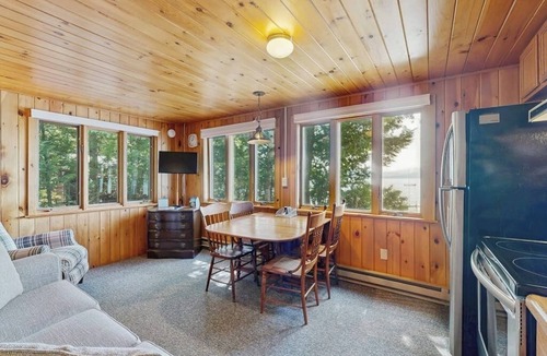 Greenville Cabin | Cozy Lakefront Cottage with Dock, Mountain Views, Peaceful Location