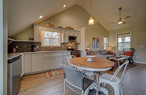 Hayesville House | Creekfront Hayesville cottage with beautiful sunrise and sunset views!