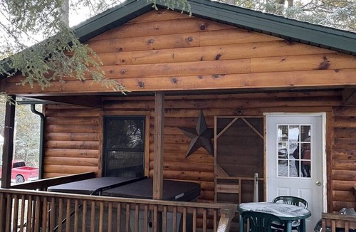 Clarington Cabin | Cute Cabin with Private Hot Tub for Amazing Hiking Vacations near Cook Forest, PA