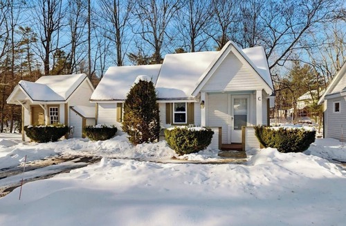Lincoln Cabin | Cute Riverfront Cabin in Great Location w/Shared Pool, Kitchenette, & Free WiFi