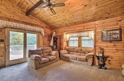 James Creek House | Deck w/Private Hot Tub: James Creek Cabin
