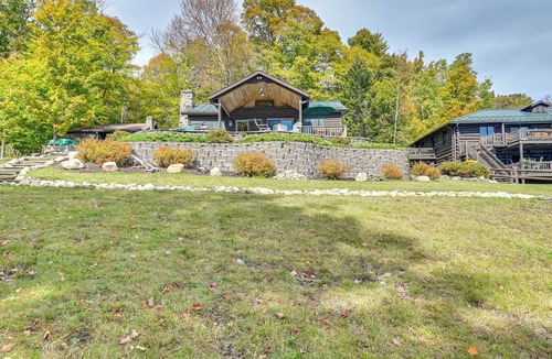 Town of Webb Cabin | Dock & Views: Lakefront 'Camp' in Old Forge!