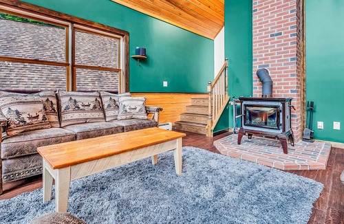 Bryant Pond House | Dog-friendly house among the trees near skiing with wood stove & washer/dryer
