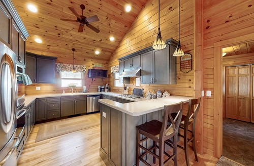 North Lake George House | Dog-friendly house w/gas fireplace, bbq grill, balcony, w/d, wifi, Roku TV