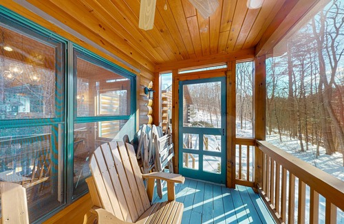 North Lake George House | Dog-friendly house w/gas fireplace, bbq grill, balcony, w/d, wifi, Roku TV