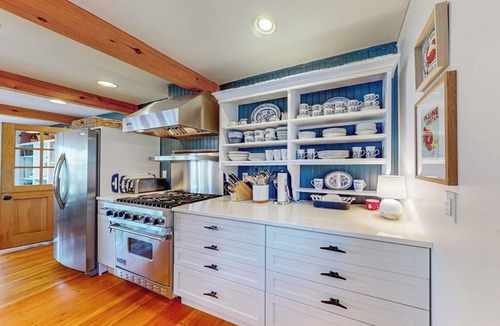 Wiscasset House | Elegant home right in town with gorgeous water view, deck & interior