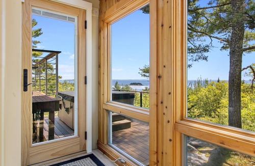 Rockport House | Elegant ocean view home with breathtaking views, private hot tub & large deck