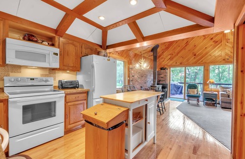 Ellicottville Ski Chalet | Ellicottville Chalet with beautiful storybook creek