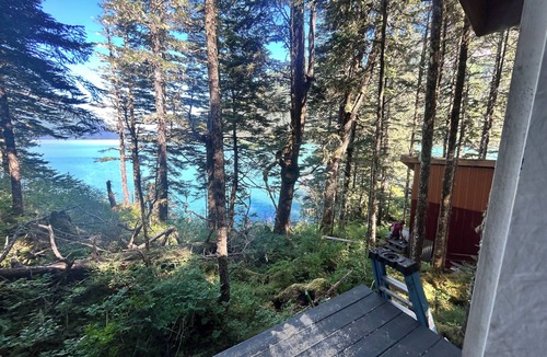 Seward Cabin | Ellsworth Glacier View Cabin #2 Oceanfront Remote Cabin located in Day Harbor