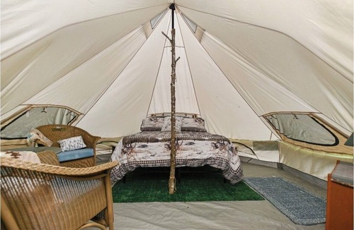 Lake Luzerne RV Rental | Enchanting 1-bedroom Yurt Tent in a campground, in peaceful Lake Luzerne getaway
