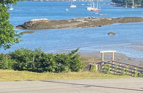 Boothbay Harbor House | Enjoy spectacular views of Lobster Cove. Large yard, EV charger & dog friendly.