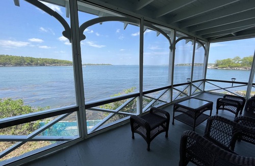 Peaks Island House | Evergreen cottage 5' from the water with private beach.