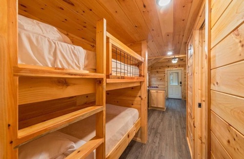 Bryan Cabin | Experience A Safe and Secure Vacation! Full Kitchen, Outdoor Swimming Pool