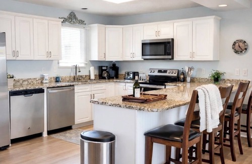 Sandbridge House | Family friendly beach house. Pool, hot tub, walk to beach. Dog friendly, fenced
