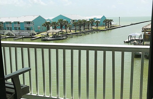 Rockport Condo | Fantastic water view from comfortable cozy condo