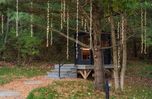 Alpine Cabin | Finger Lakes Luxury Couples Retreat with Sauna, Hot tub and Cold Plunge