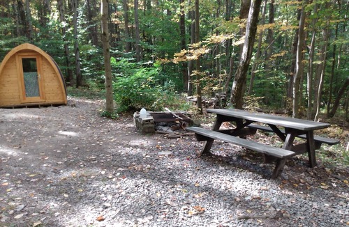 Etna Cabin | Fox's Den Camping Pod at Camp Earth Connection