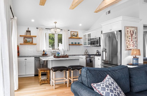 Narragansett Cottage | Fully renovated waterfront cottage on Great Island with hot tub.