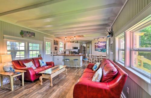 Cedar Lane House | Furnished Deck & Dock: Renovated Sargent Cabin!