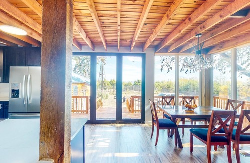 Princeton Cabin | Gated ranch home on 5 acres with Lavon Lake access, ATV trails, petting zoo
