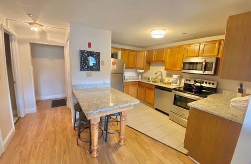 Wells Apartment | Generic One Bedroom- down flight of stairs