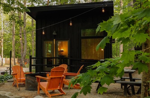 Freeport Cabin | Glamping cabin w/kitchenette & full bath - 17