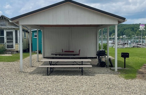 Canadohta Lake Cottage | Goldfinch Cottage: Cozy Rustic Lakefront Escape at The Pier, Perfect for 2!