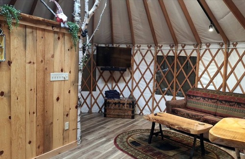 Olmstedville Cabin | Gorgeous Yurt in the Adirondacks for a Unique Glamping Getaway near Minerva, New York
