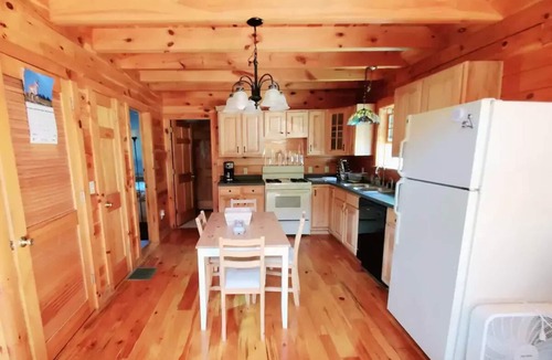 Owego Cabin | Greenwood At Entangled Acres - Log Cabin wWiFi on 16 Acre Animal Sanctuary