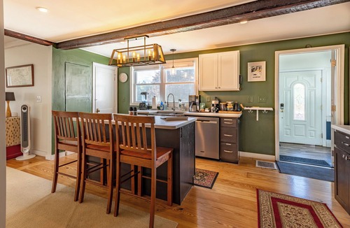 Hallowell House | Hallowell Hilltop Home with Hot Tub