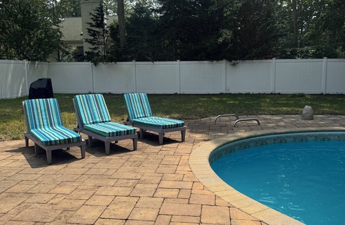 Hampton Bays House | Hampton Gem: Heated Pool, BBQ, 5 Min to the Beach
