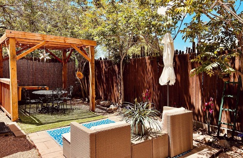 Downtown Santa Fe House | Historic and stylish downtown Railyard Adobe