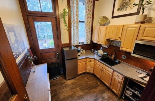 Town of Concord Apartment | Historic Springville Train Station 2-Bedroom Hotel Apartment With Private Patio