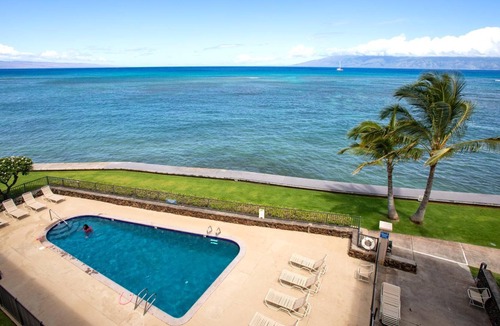 Kahana Resort | KBM Resorts: Kahana Reef KHR-408, 1 Bedroom Remodeled, Stunning Ocean Views for Miles, Whales, Turtles, Beach Front, Includes Rental Car!
