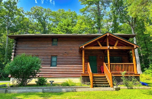 Lake George Cabin | Lake George Cabin Retreat - Firepit, Games, Minutes from Lake & Village!