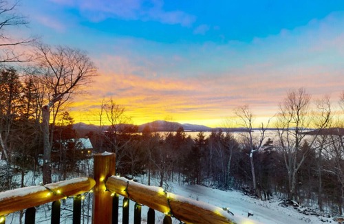 Greenville Cabin | Lake View*Hot Tub*Sunsets*Fire Pit*Pet Friendly*