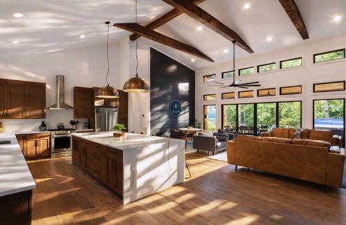 Morganton Cabin | Lake Views meet Elevated Style HotTub FirePit Games Kayaks Lake Access