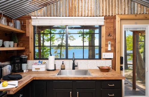 Hemphill Cabin | Lakefront Cedar Cabin on Toledo Bend w/pier, boat ramp, firepit, grill,Pets OK