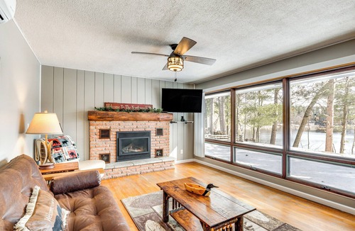 Eagle River House | Lakefront Eagle River Retreat w/Dock & Fire Pit!